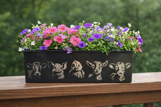 Planter Box - Farm Animals