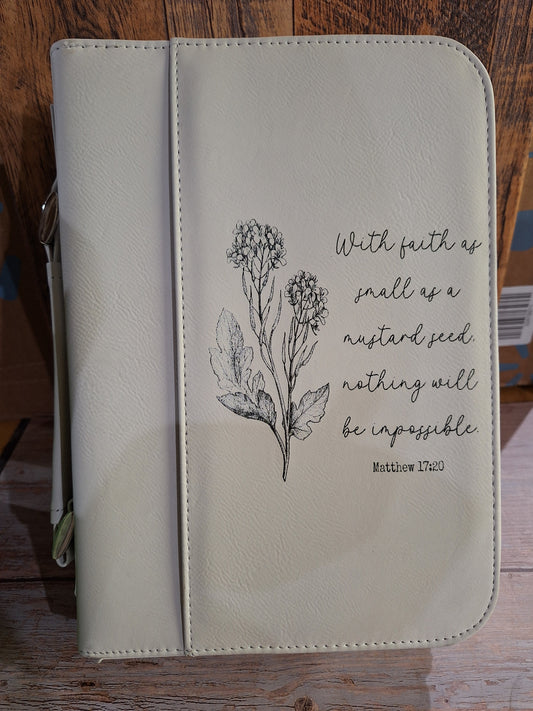 Bible Cover - White