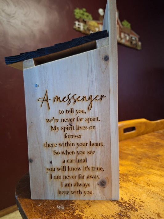 Cardinal Memorial Birdhouse